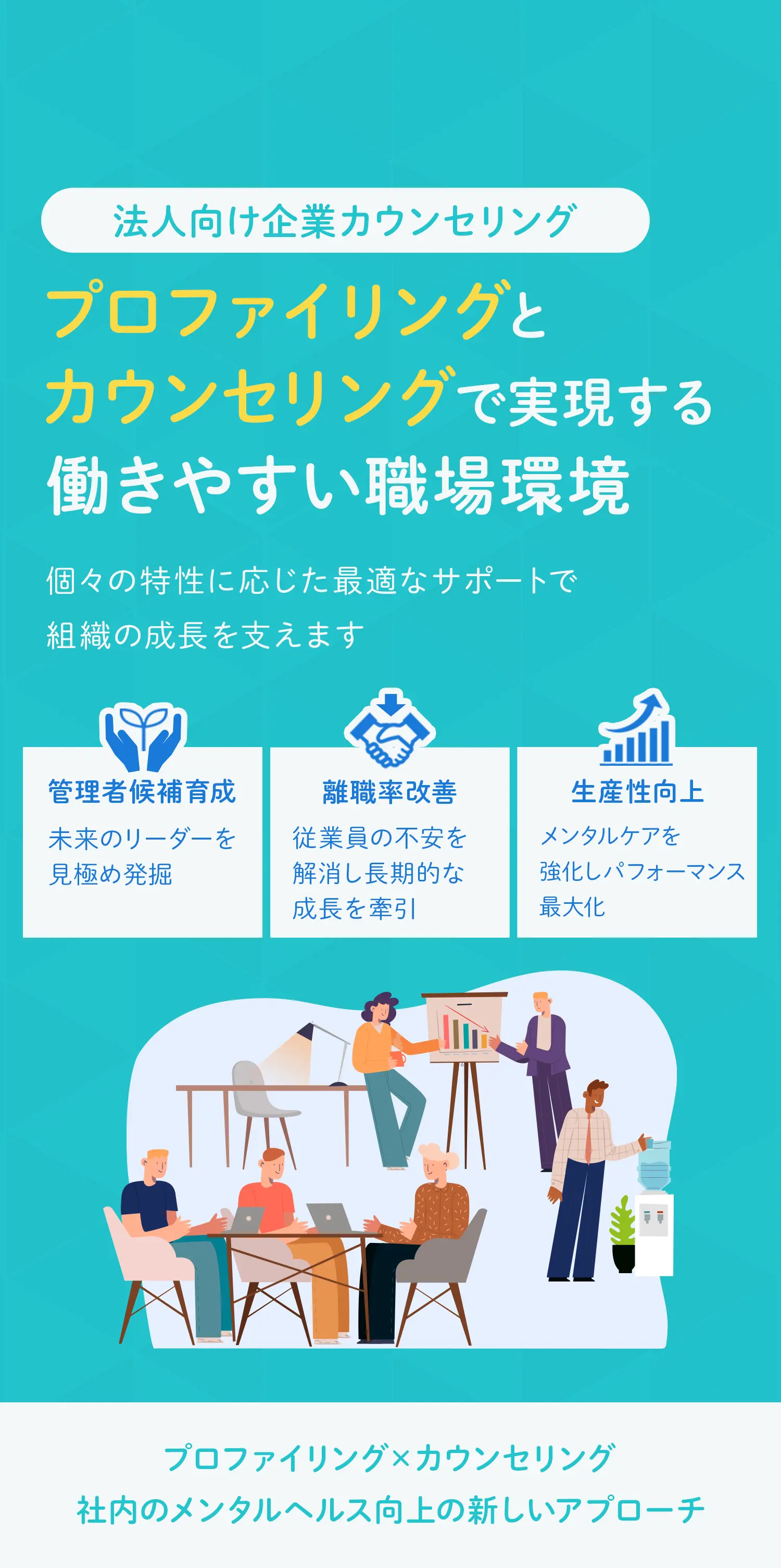 プロファイルとカウンセリングで実現する働きやすい職場環境